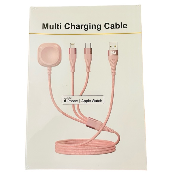 3-in-1 Multi Charging Cable for iPhone, Android, & Apple Watch - Picture 4 of 5